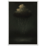 Gift Reflection - Wooden Framed Poster of Rain Cloud - - Wooden Framed Posters