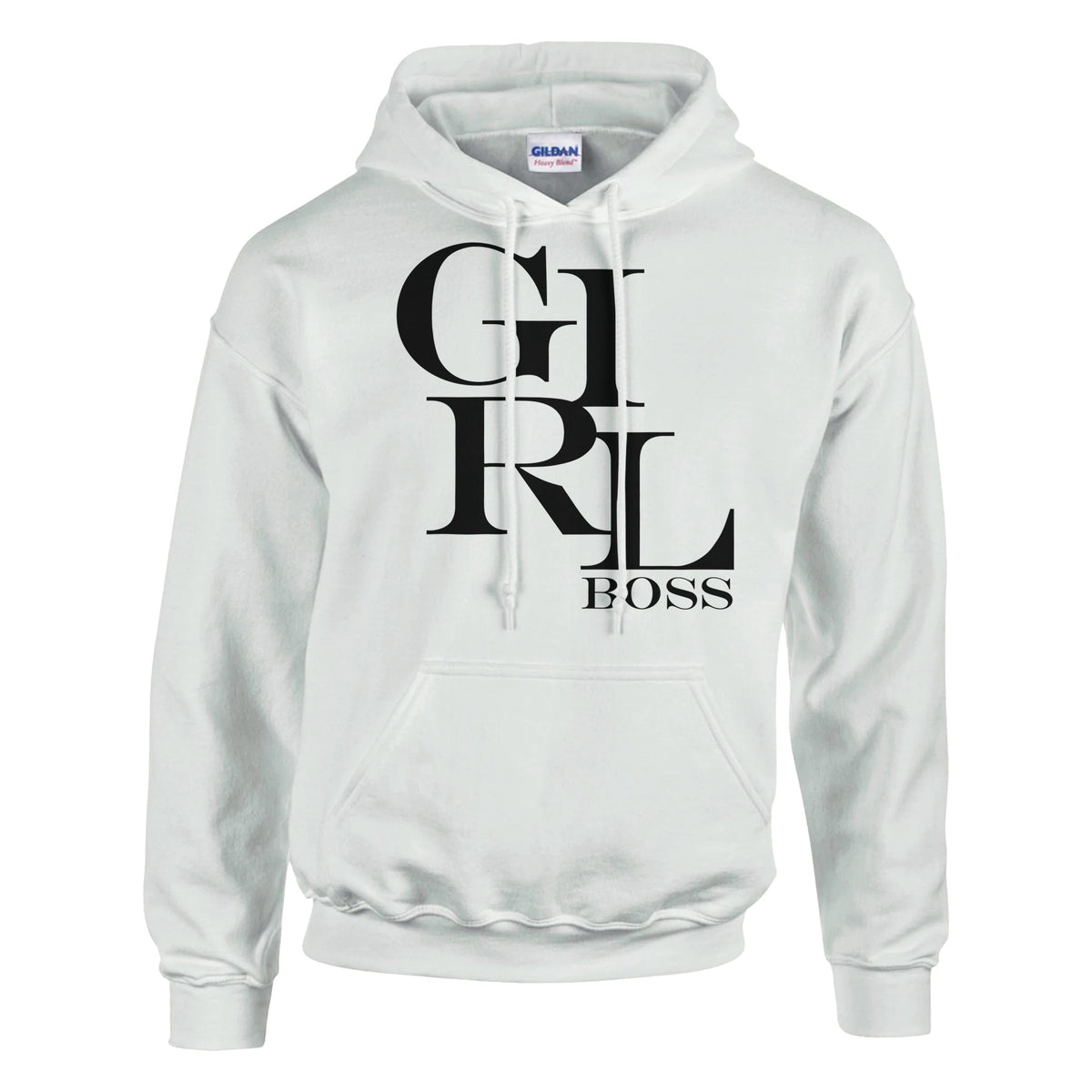 GIRL BOSS - Empowerment in Every Stitch - White - Hoodies