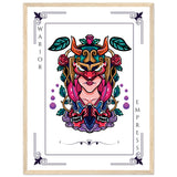 Artistry Unleashed - Warrior, Sacred Bull, and Tiger Spirit - - Wooden Framed Posters