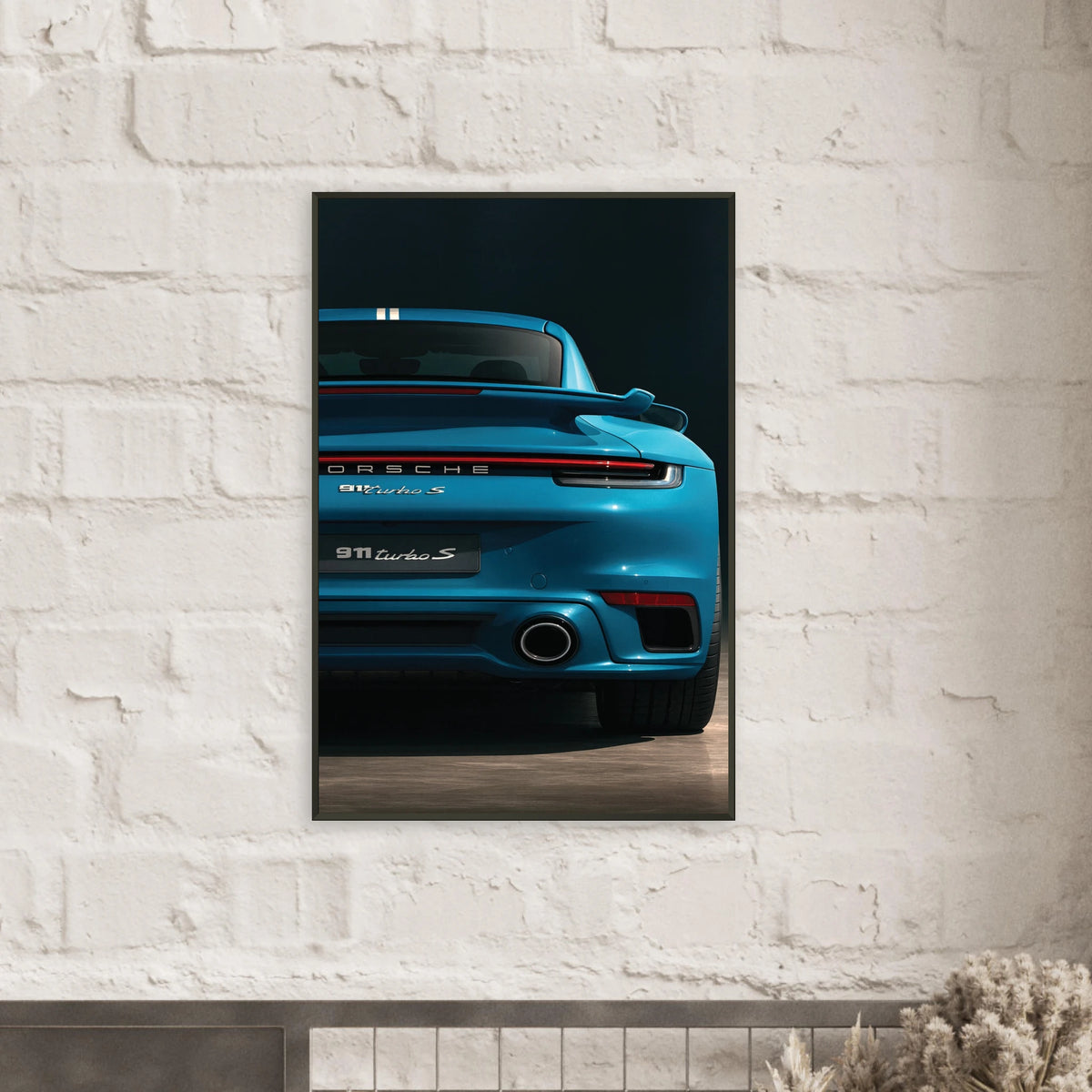 Gift Iconic Drive – 911 Turbo S Metal Framed Poster - - Metal Framed Posters