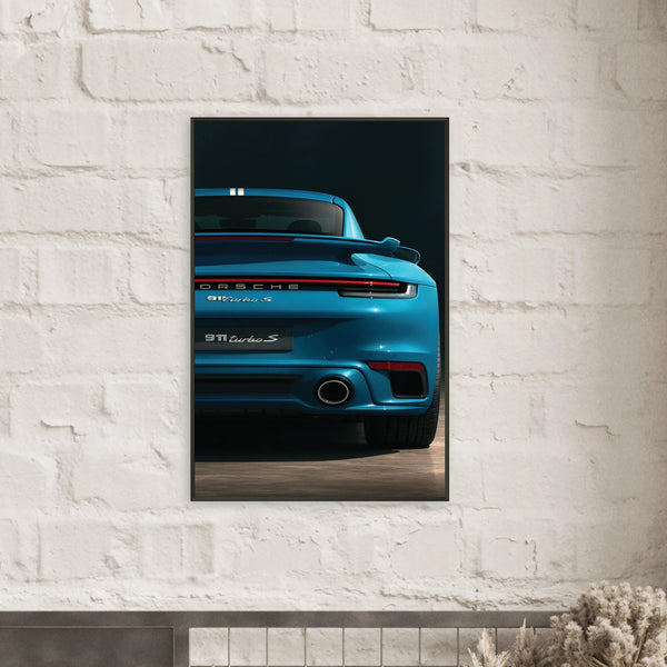 Gift Iconic Drive – 911 Turbo S Metal Framed Poster - - Metal Framed Posters