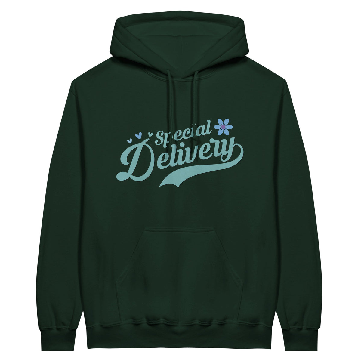 Special Delivery - Blossoming Memories Unfold on this Classic Hoodie - Forest Green - Hoodies