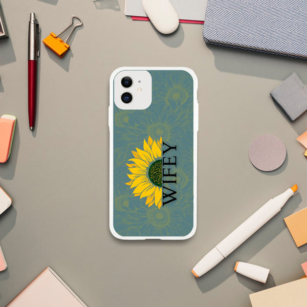 Sunflower Duo - WIFEY & HUBBY iPhone Cases - - Tech Accessories