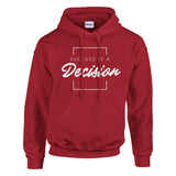 Decide Success - Empowering Statement Hoodie - Cherry Red - Hoodies