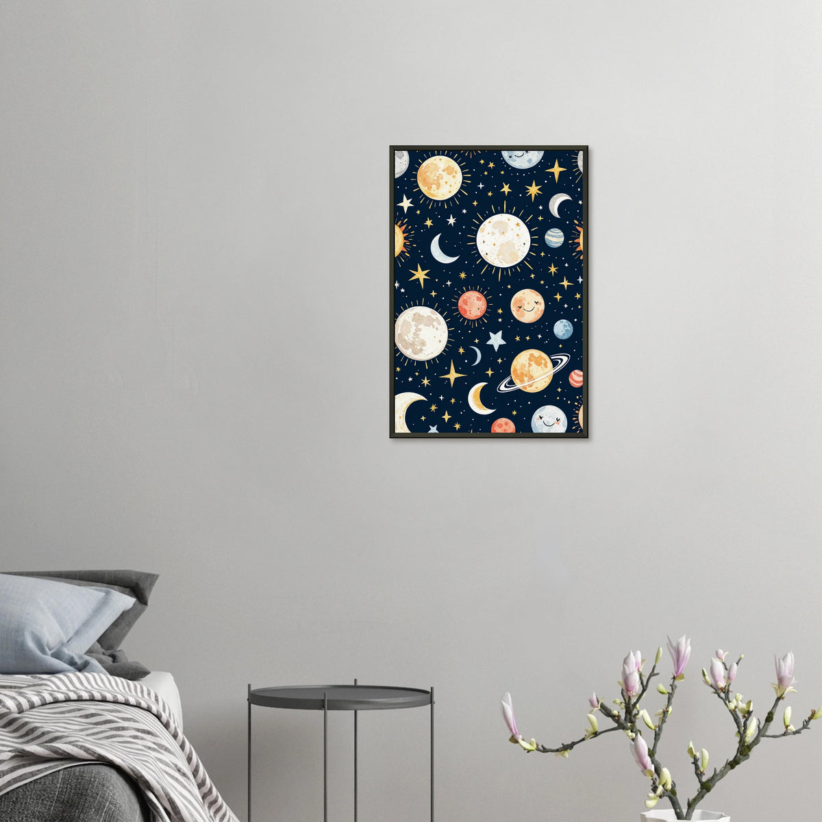 Lunar Giggles - Planet Beauty Poster - 40x60 cm 16x24″ - Metal Framed Posters