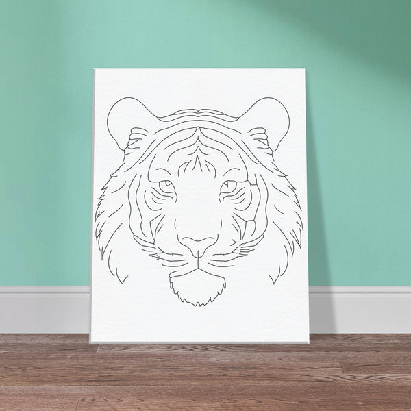 Silent Strength - Canvas Tiger Portrait - - Canvas Prints