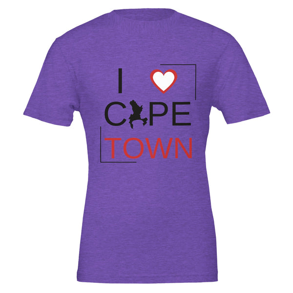 I Love Cape Town - Heartfelt Pride - Heather Team Purple - T-Shirts