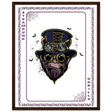 Elevate Your Decor - Steampunk, Funky, and Urban Gorilla Poster Set - 40x50 cm 16x20″ Dark wood frame Steampunk Gorilla - Wooden Framed Posters