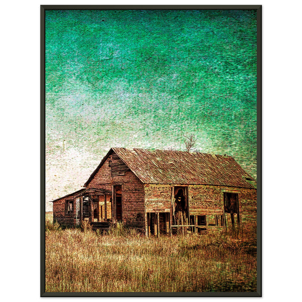 Rustic Serenity - Echoes of a Bygone Era - 60x80 cm 24x32″ - Metal Framed Posters