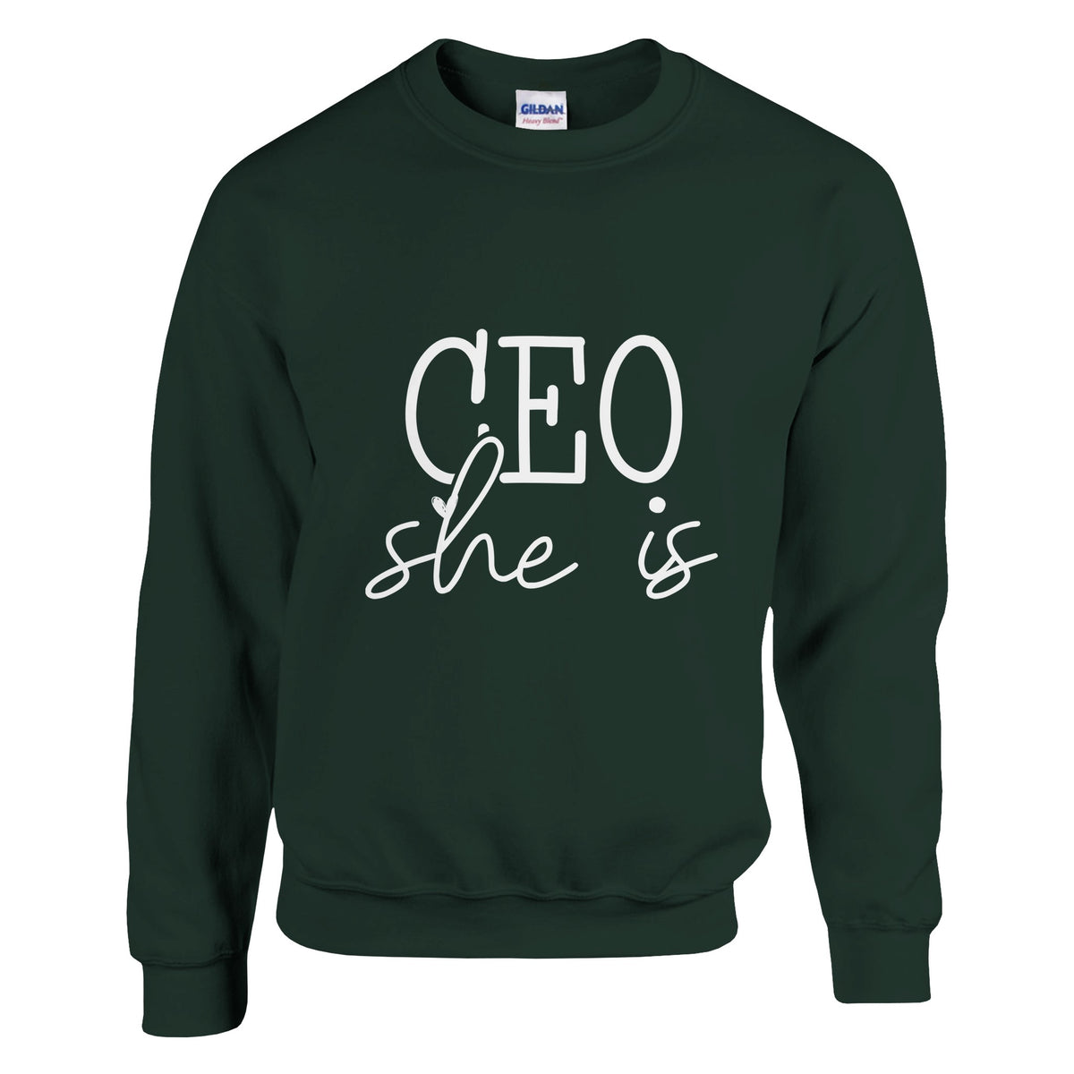 CEO of Kindness - Empower Yourself and Others - Forest Green - Crewneck Sweatshirts