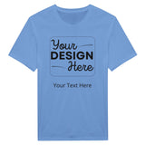 Soft, Strong, Stylish - The Classic Customizable Crewneck Tee - Carolina Blue - Crewneck T-shirts