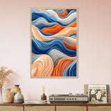 Color Flow – Wooden Framed Poster - Wood frame - Wooden Framed Posters