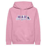 Hija de Inmigrantes | Fille d'Immigrants Premium Unisex Pullover Hoodie - Light Pink - Hoodies