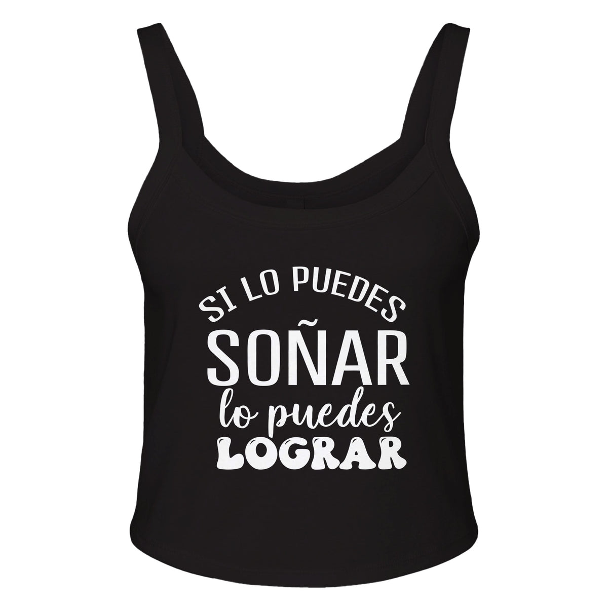 Dreams to Reality - Si lo Puedes Soñar - solid blk blend - Tank Tops