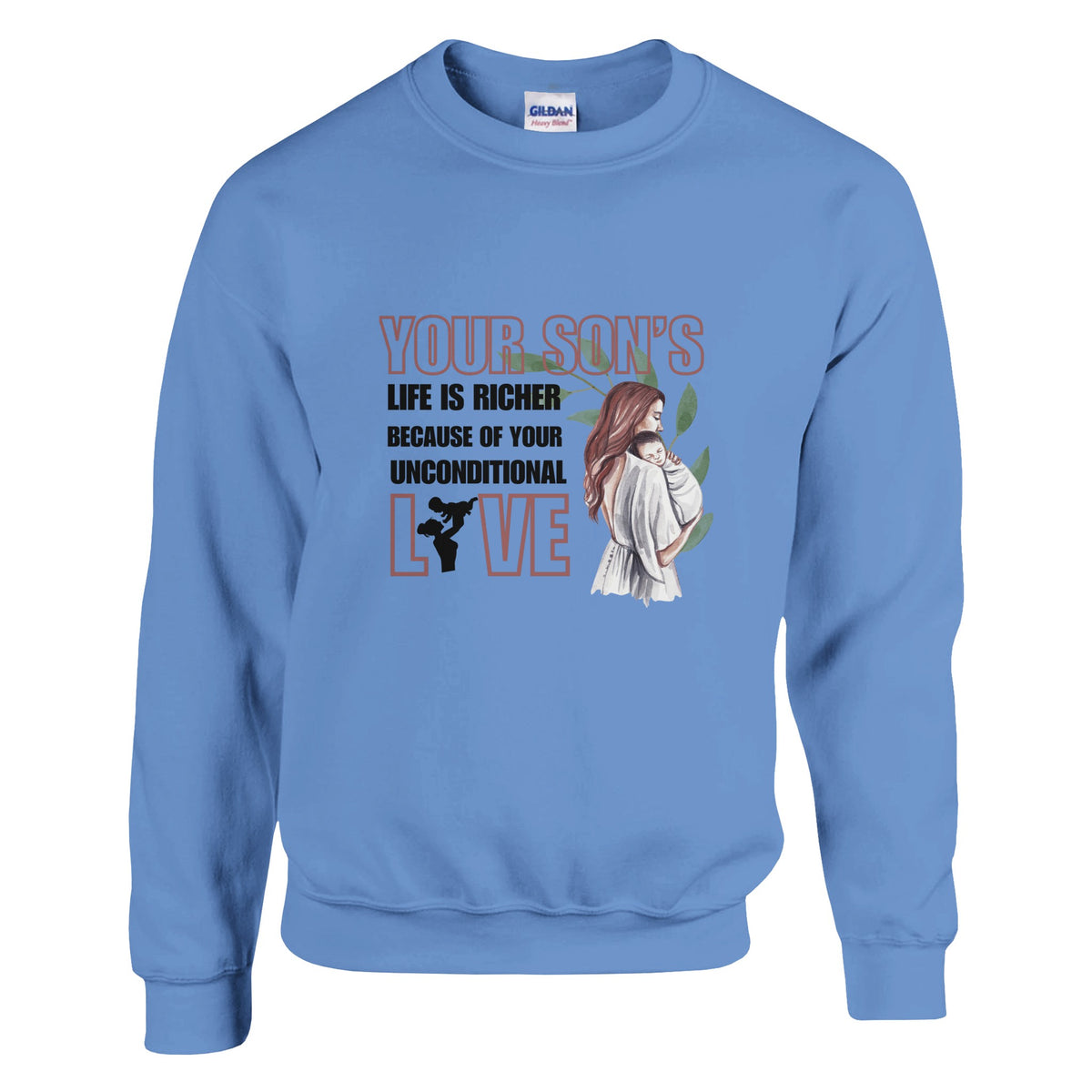 Cradled in Love - Celebrate Motherhood - Carolina Blue - Sweatshirts