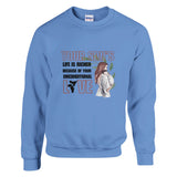 Cradled in Love - Celebrate Motherhood - Carolina Blue - Sweatshirts