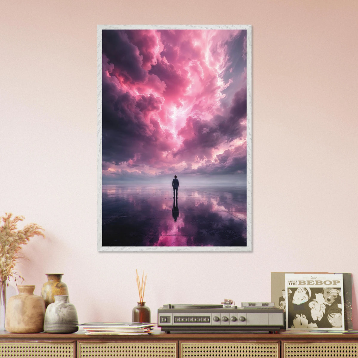 Storm Within – Wooden Framed Poster - White frame - Wooden Framed Posters