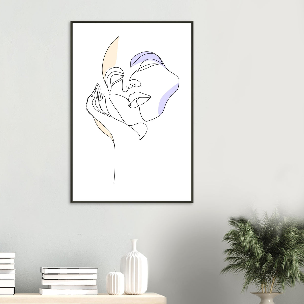 Graceful Lines - Contemporary Art for Your Space - - Metal Framed Posters