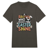 Easter Glow with the Best Brother Ever! - Triblend Black Heather - T-Shirt
