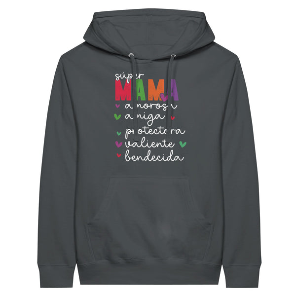 Soulful Sentiments - Embrace Every Emotion Unisex Pullover Hoodie - Charcoal - Print Material