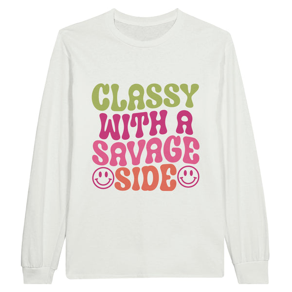 Unleash Your Inner Contradiction - Classy with a Savage Side - White - Sweatshirt