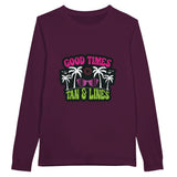 Sunny Memories - GOOD TIMES, TAN & LINES - Maroon - Sweatshirt