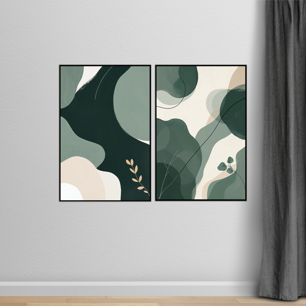 Botanic Whispers – Metal Framed Poster - - Metal Framed Posters