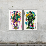 Zodiac Joker Poster Gift in Premium Wooden Frame - - Wooden Framed Posters