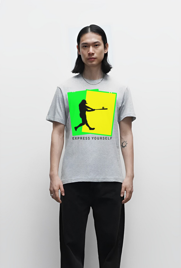 Bold Baseball Silhouette - Men's Regular T-Shirt - - T-shirts