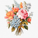 Nature's Symphony - Elegant Floral Composition - - Poster With Hanger