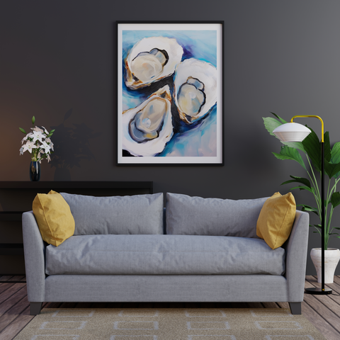 Image of Ocean's Bounty - Elegant Oyster Art