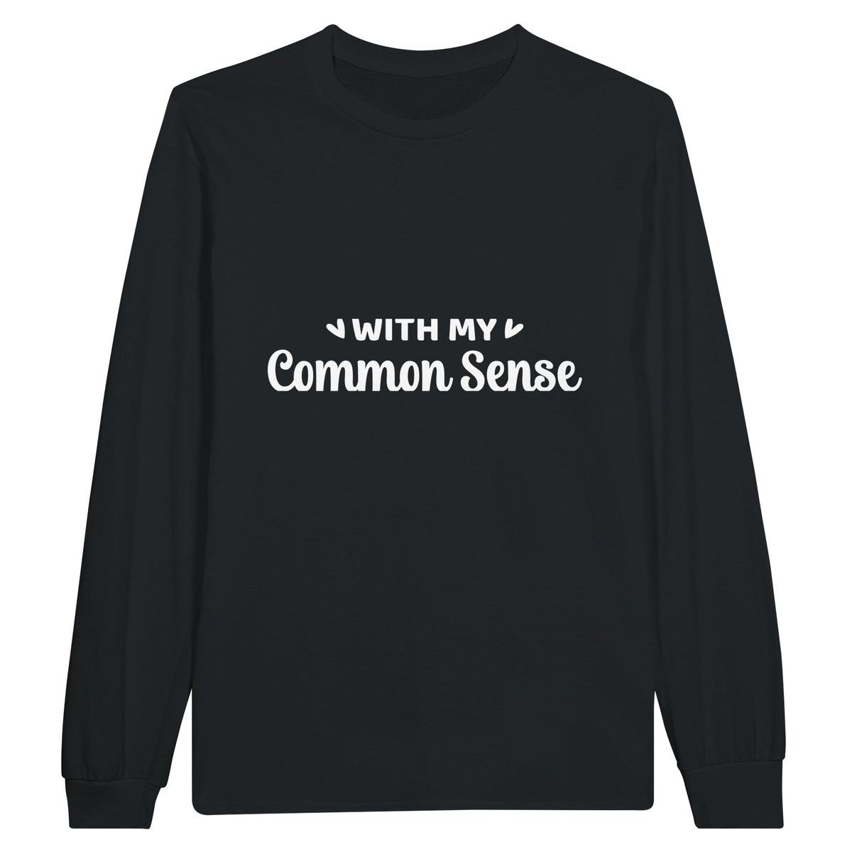 Sense and Style - Embrace Wisdom in Threads - Black - Sweatshirt