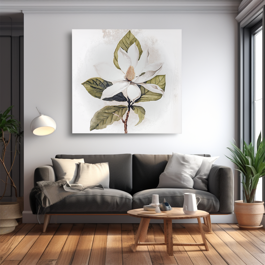 Botanical Beauty - White Magnolia - - Posters