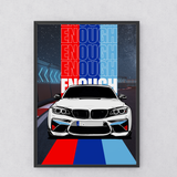 Race to Enough - Dynamic Night Drive - - Wooden Framed Posters