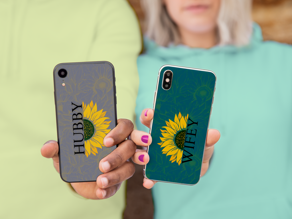 Sunflower Duo - WIFEY & HUBBY iPhone Cases - - Tech Accessories