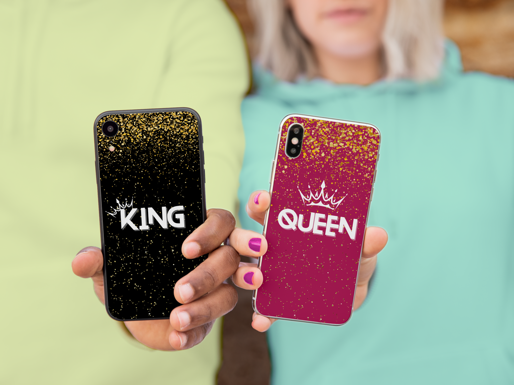 Royalty in Your Hand - King & Queen iPhone Cases - - Tech Accessories