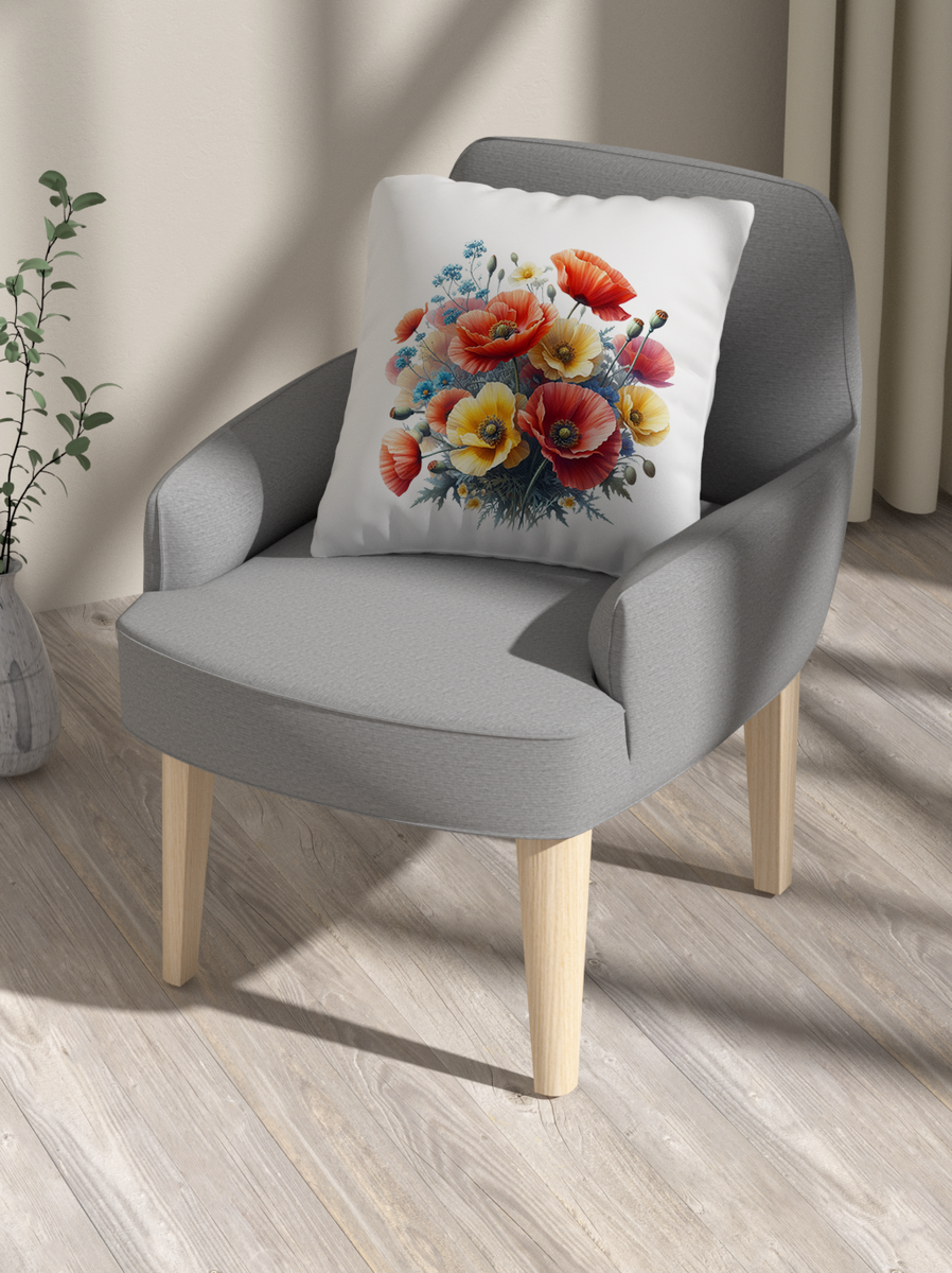 Velvet Floral Cushion for Moms – A Bloom of Soft Memories - - Cushions