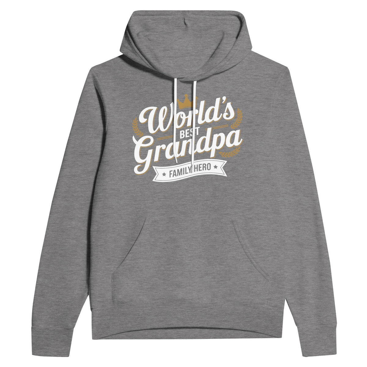 World’s Best Grandpa Hoodie – Bella + Canvas Comfort - Dark Gray Heather - Hoodies