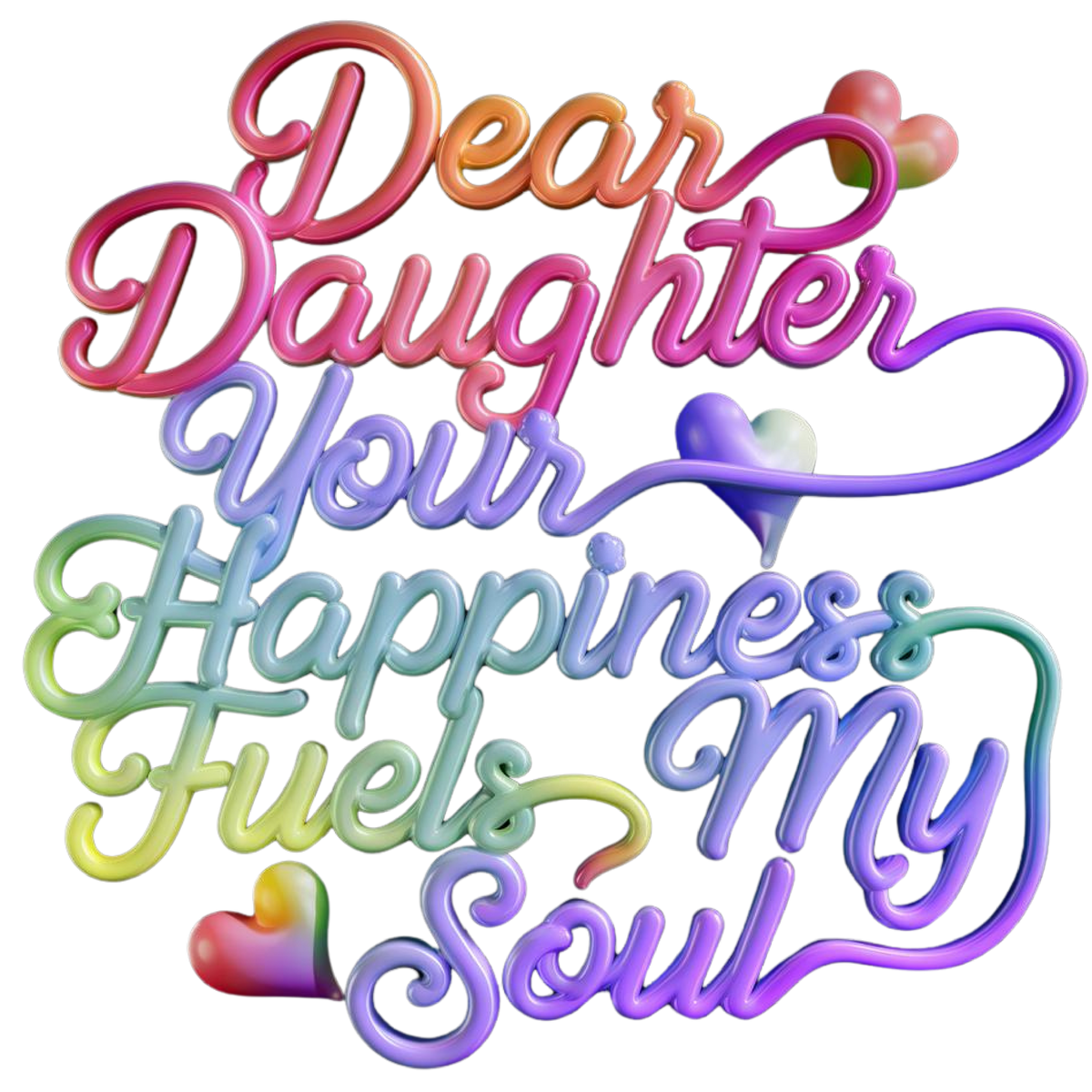 Dear Daughter - Your Happiness Is My World - - Hoodies