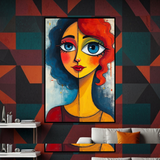 Colorful Faces of Expression - - Framed Posters