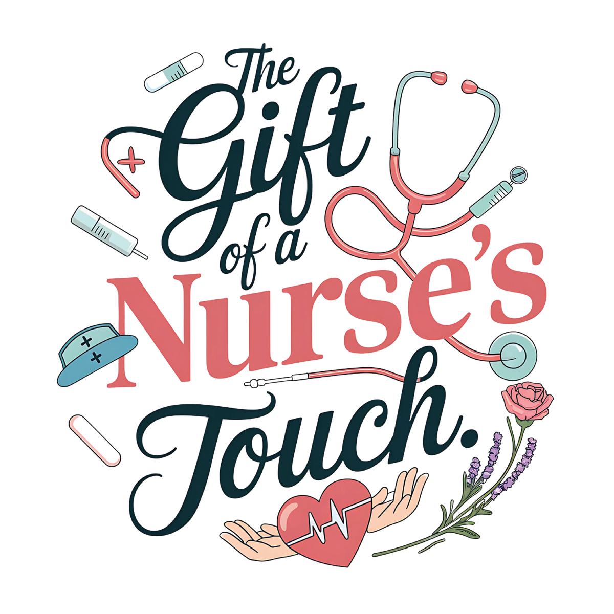 The Gift of a Nurse’s Touch - A Tribute to Caring Hands - - Hoodies