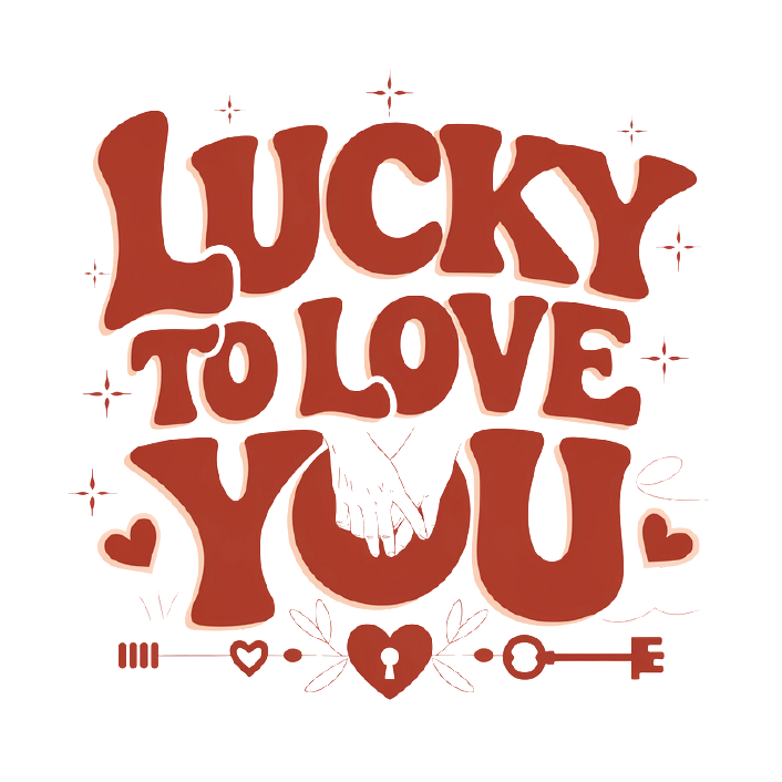 Lucky to Love You - Romantic Enamel Mug for Him - - Mugs