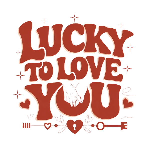 Lucky to Love You - Romantic Enamel Mug for Him - - Mugs