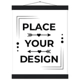 Vintage Vibes - Classic Matte Poster with Custom Magnetic Hangers - 27x35 cm 11x14″ Black wall hanger - Posters With Hanger