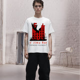 Ghostly City-scape Tee - Stand Out - - T-shirts