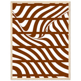 Flowing Lines - Contemporary Wall Art - 45x60 cm 18x24″ Wood frame - Wooden Framed Posters