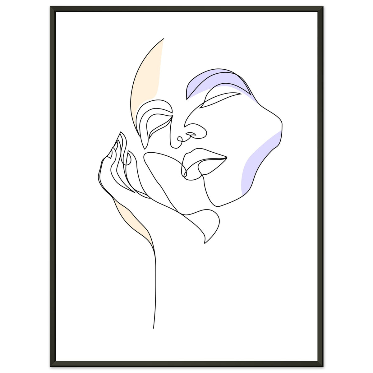 Graceful Lines - Contemporary Art for Your Space - 45x60 cm 18x24″ - Metal Framed Posters