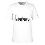 Sydney Skyline - Urban Elegance Tee - White black - T-Shirts