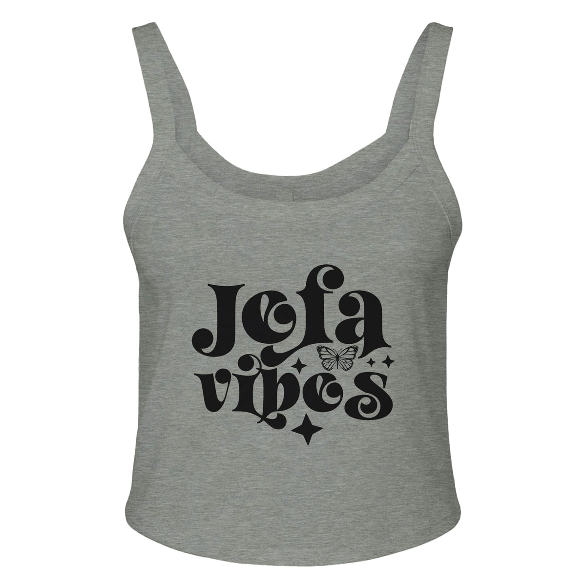 Fierce and Fearless - Channeling Jefa Vibes - Athletic Heather - Tank Tops