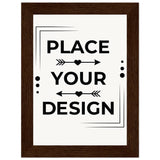 Elegance Framed - Museum-Quality Customizable Art for Your Walls - 13x18 cm 5x7″ Dark wood frame - Wooden Framed Posters